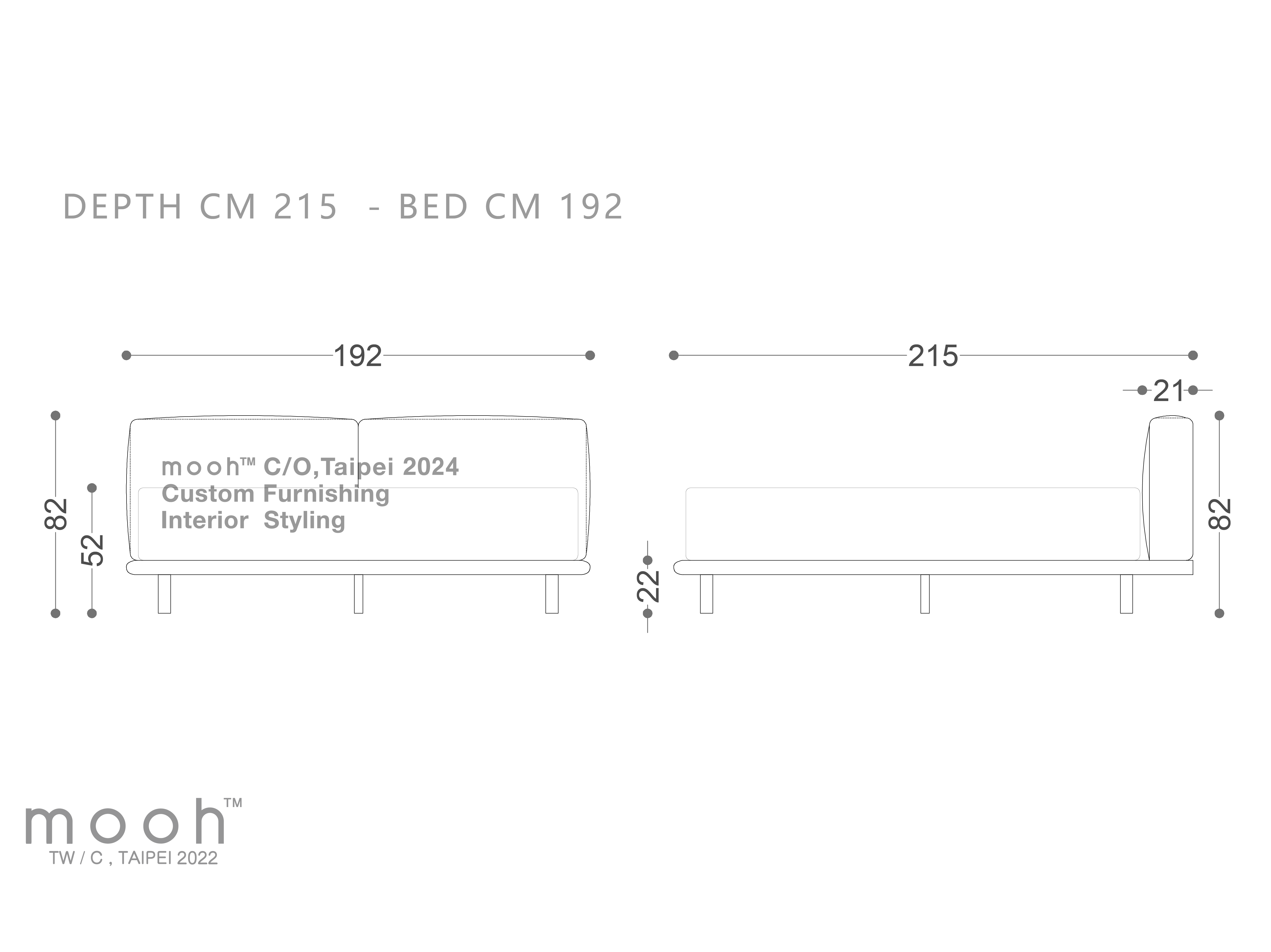 mooh Living 伊倫 │ 床-詳細規格