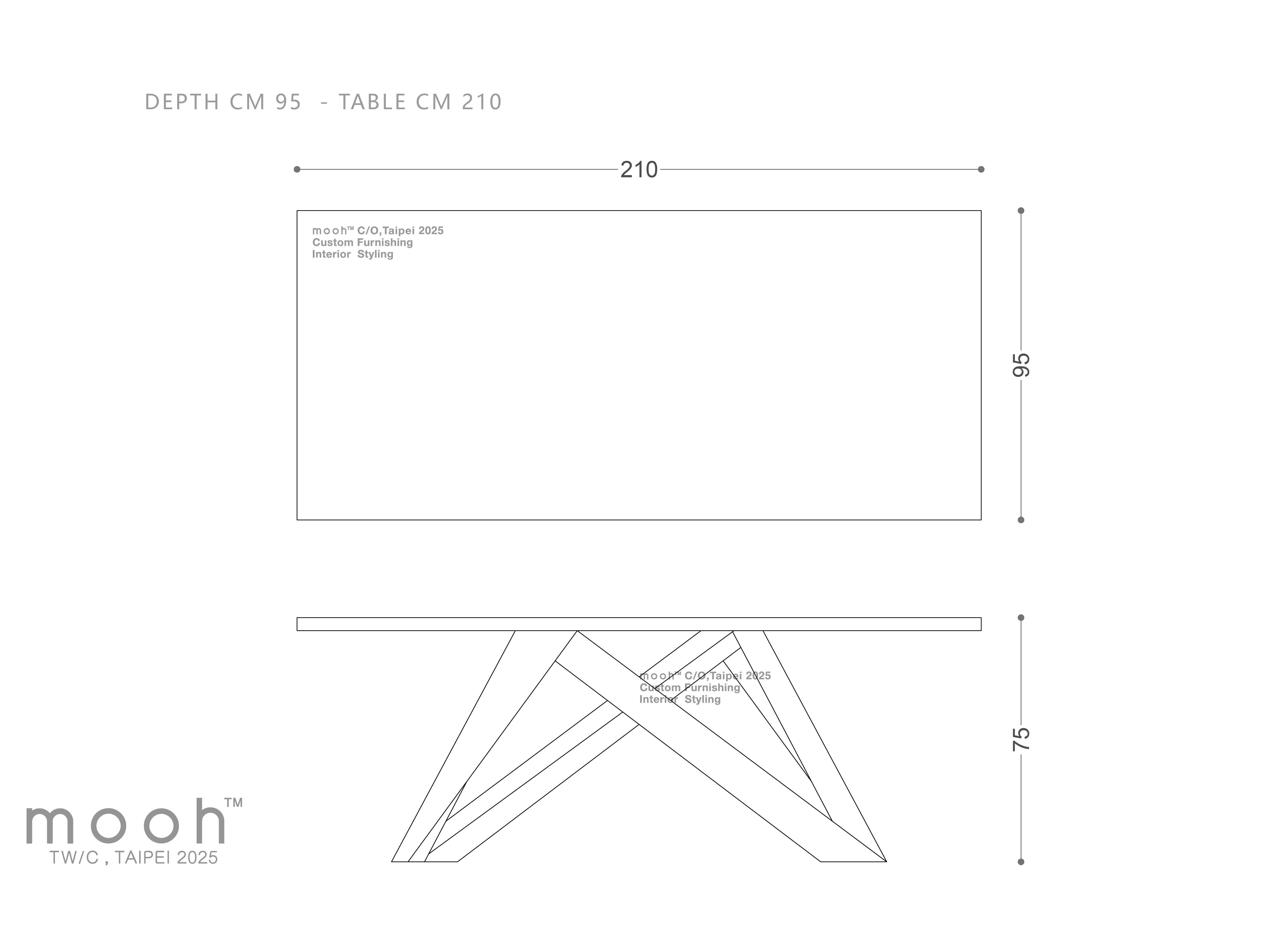 mooh Living 傑森｜餐桌-詳細規格