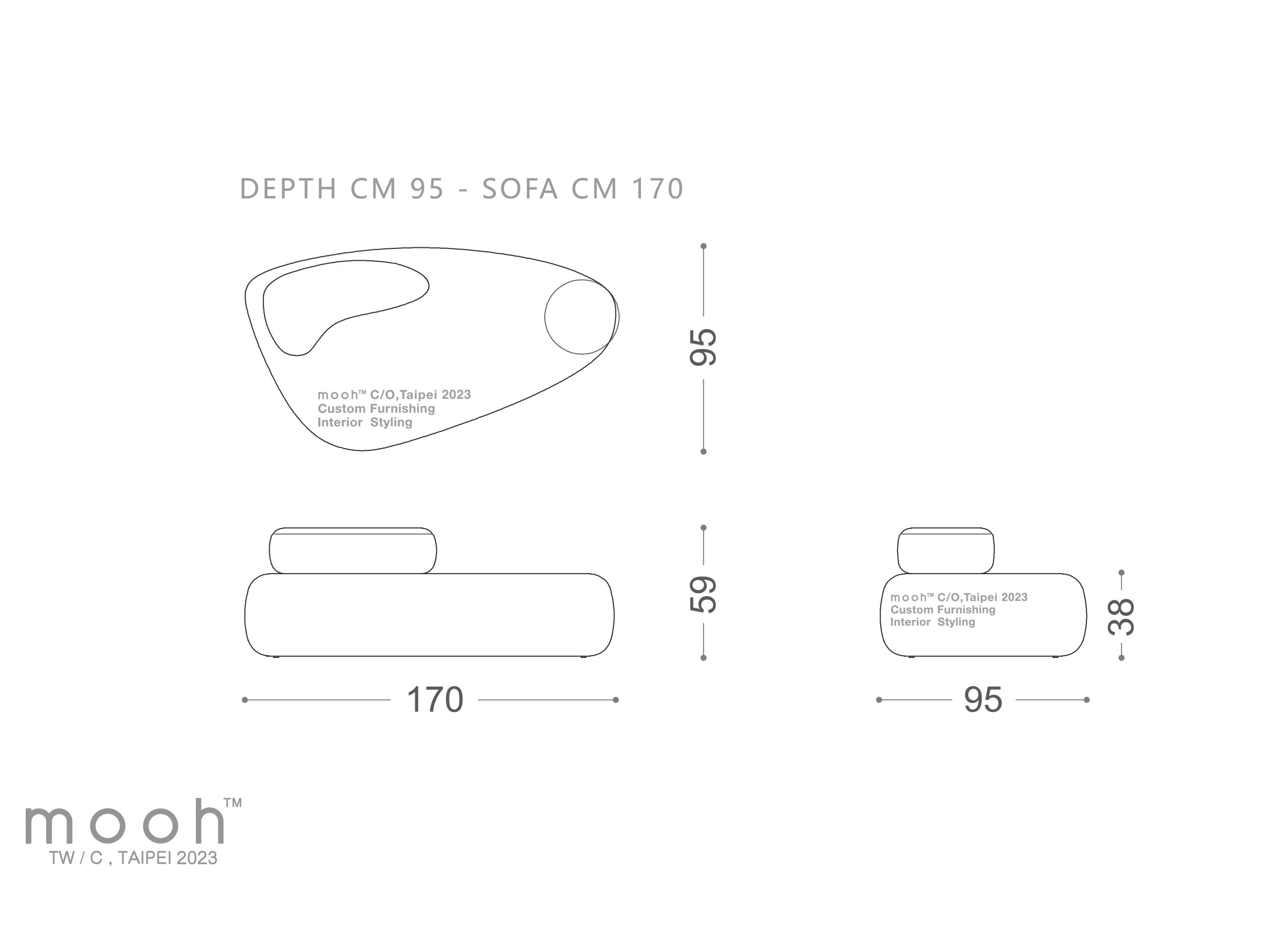mooh Living 丹利｜造型沙發-詳細規格