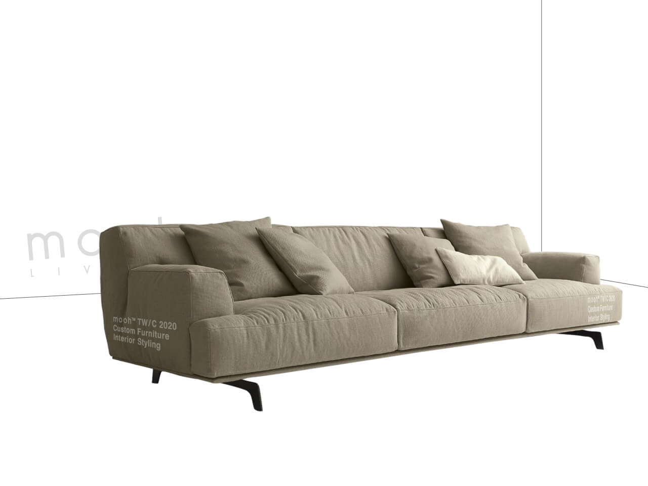 mooh Living 霍克松｜三人沙發
