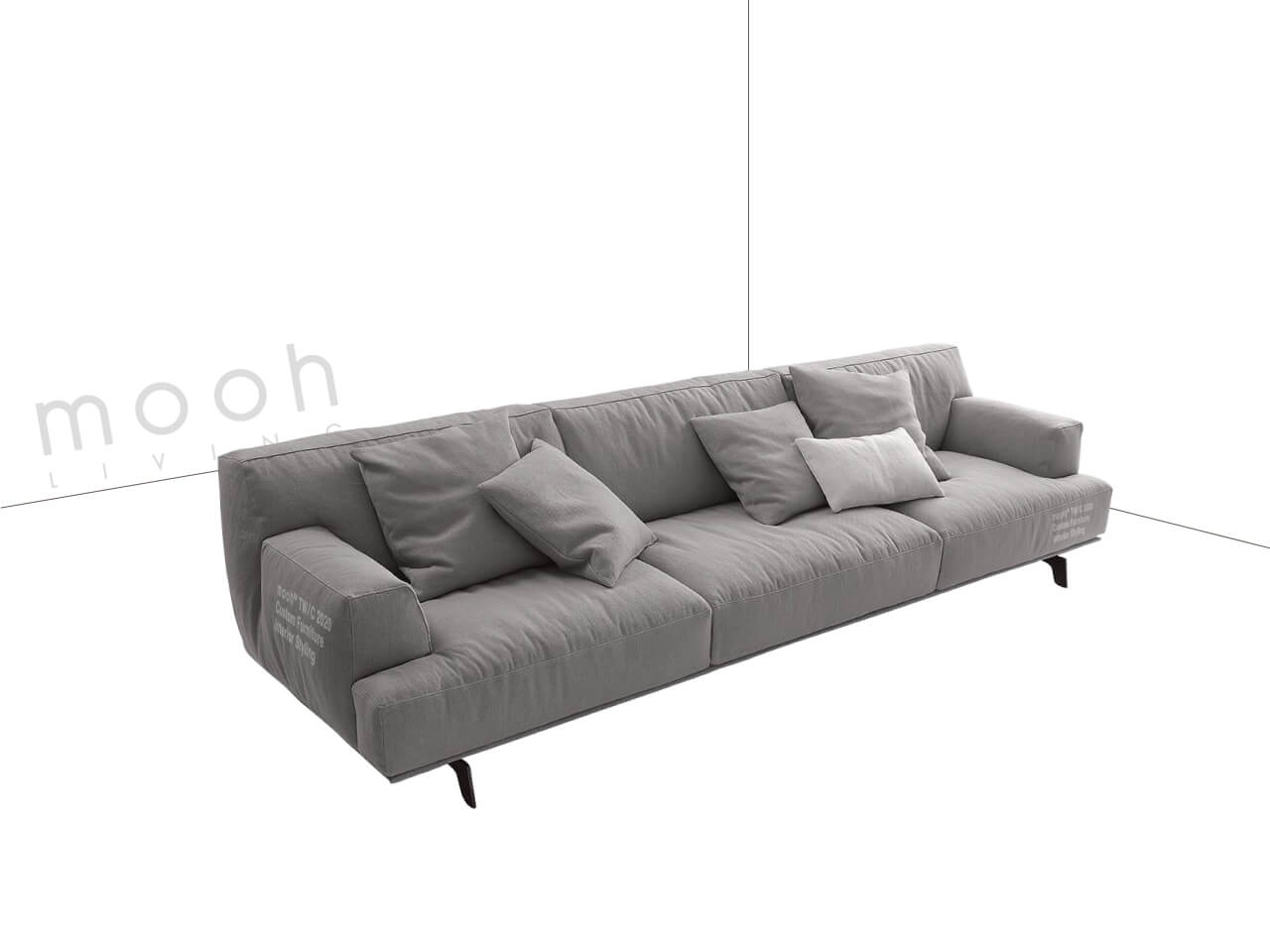mooh Living 霍克松｜三人沙發