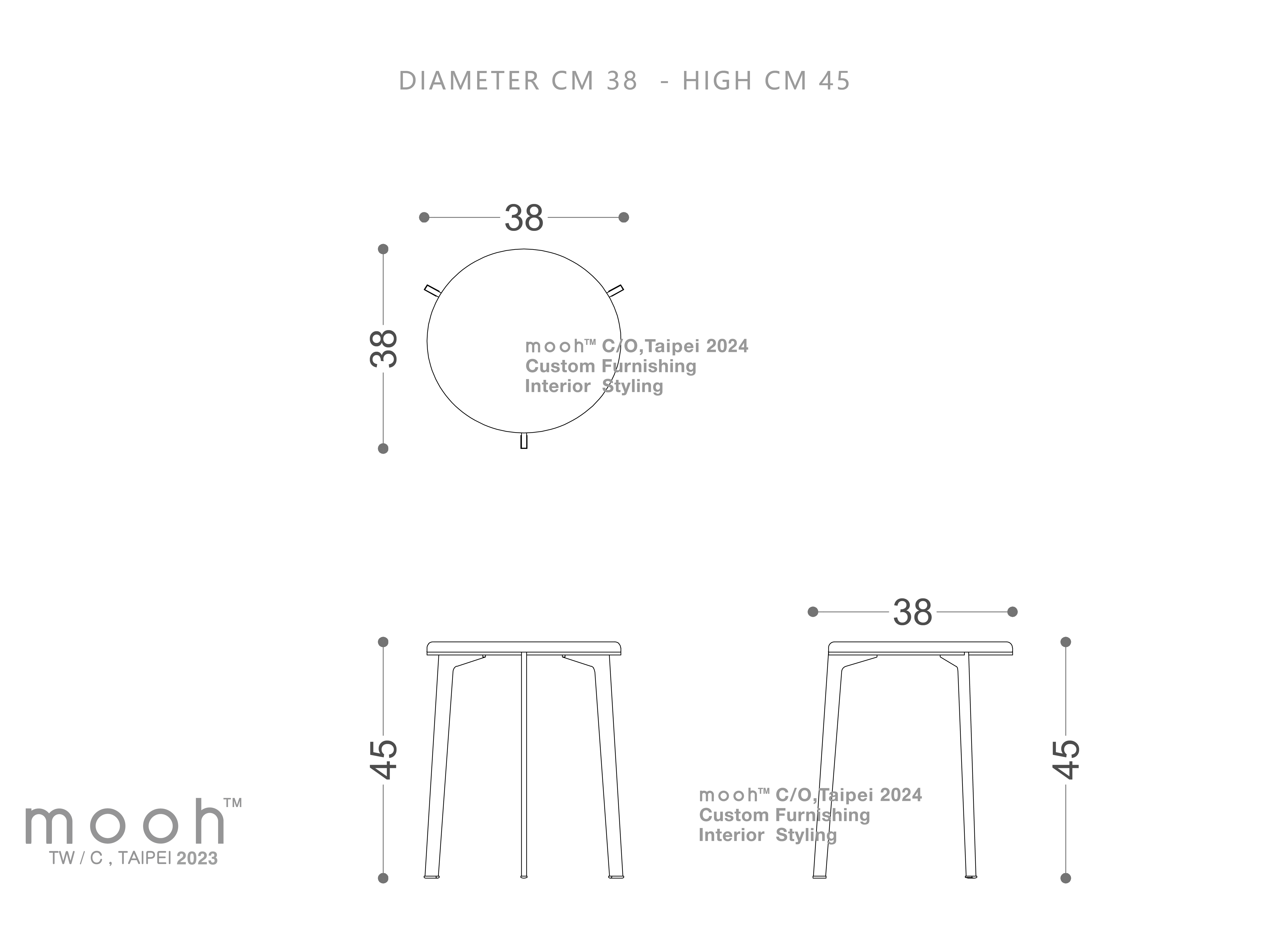 mooh Living 維文｜邊几-詳細規格
