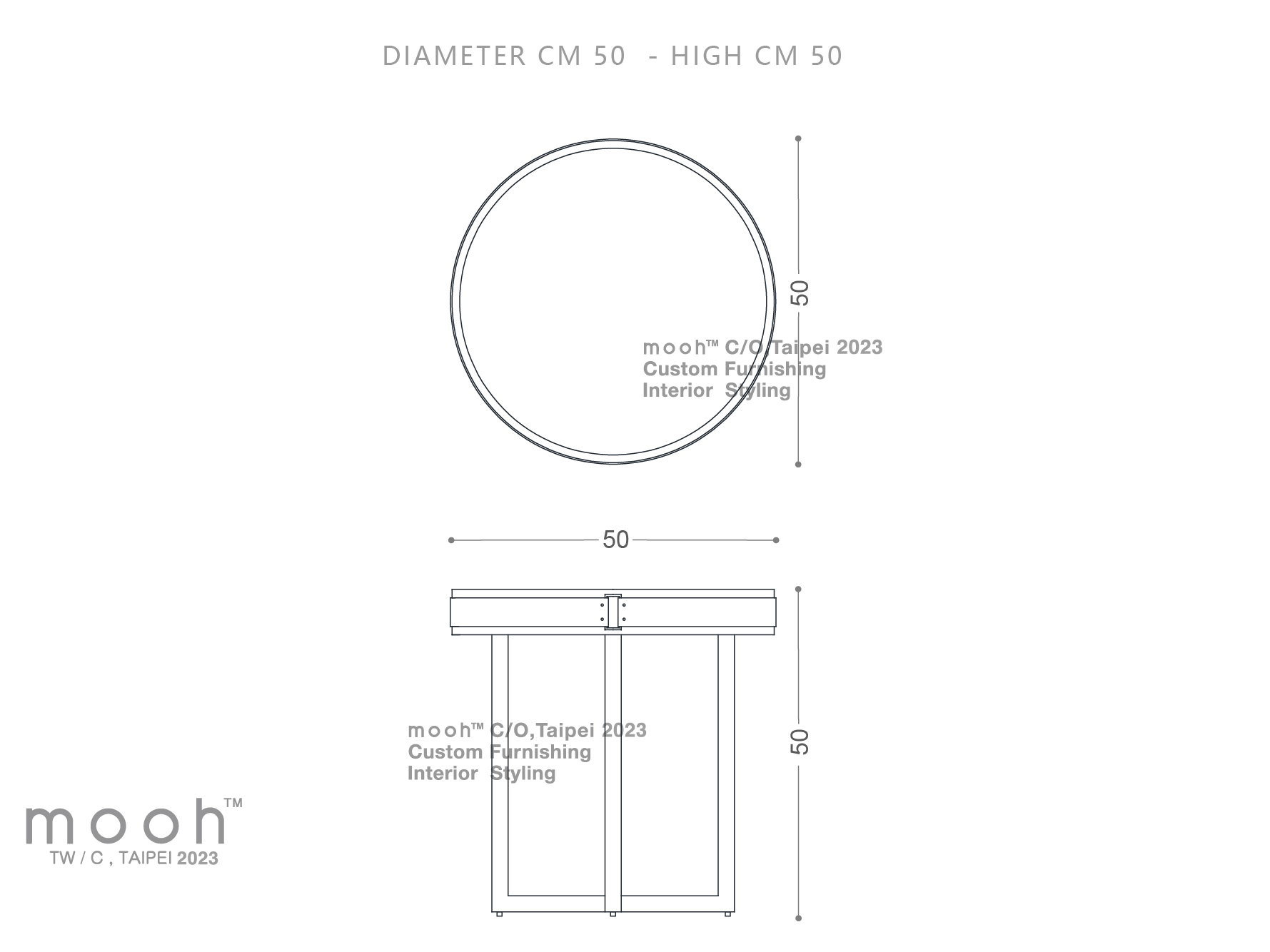 mooh Living 達卡特｜邊几-詳細規格