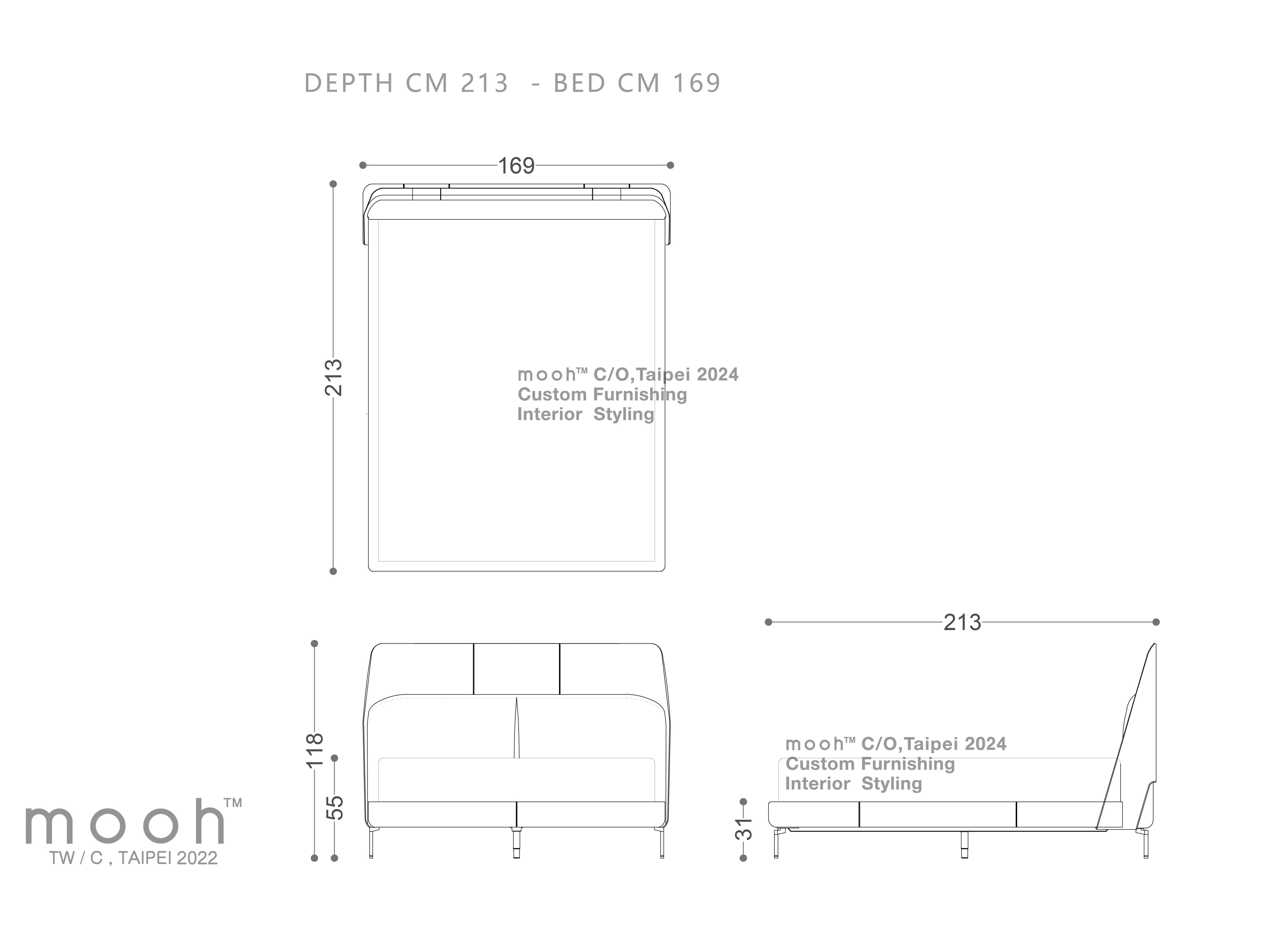 mooh Living 依夫｜床-詳細規格