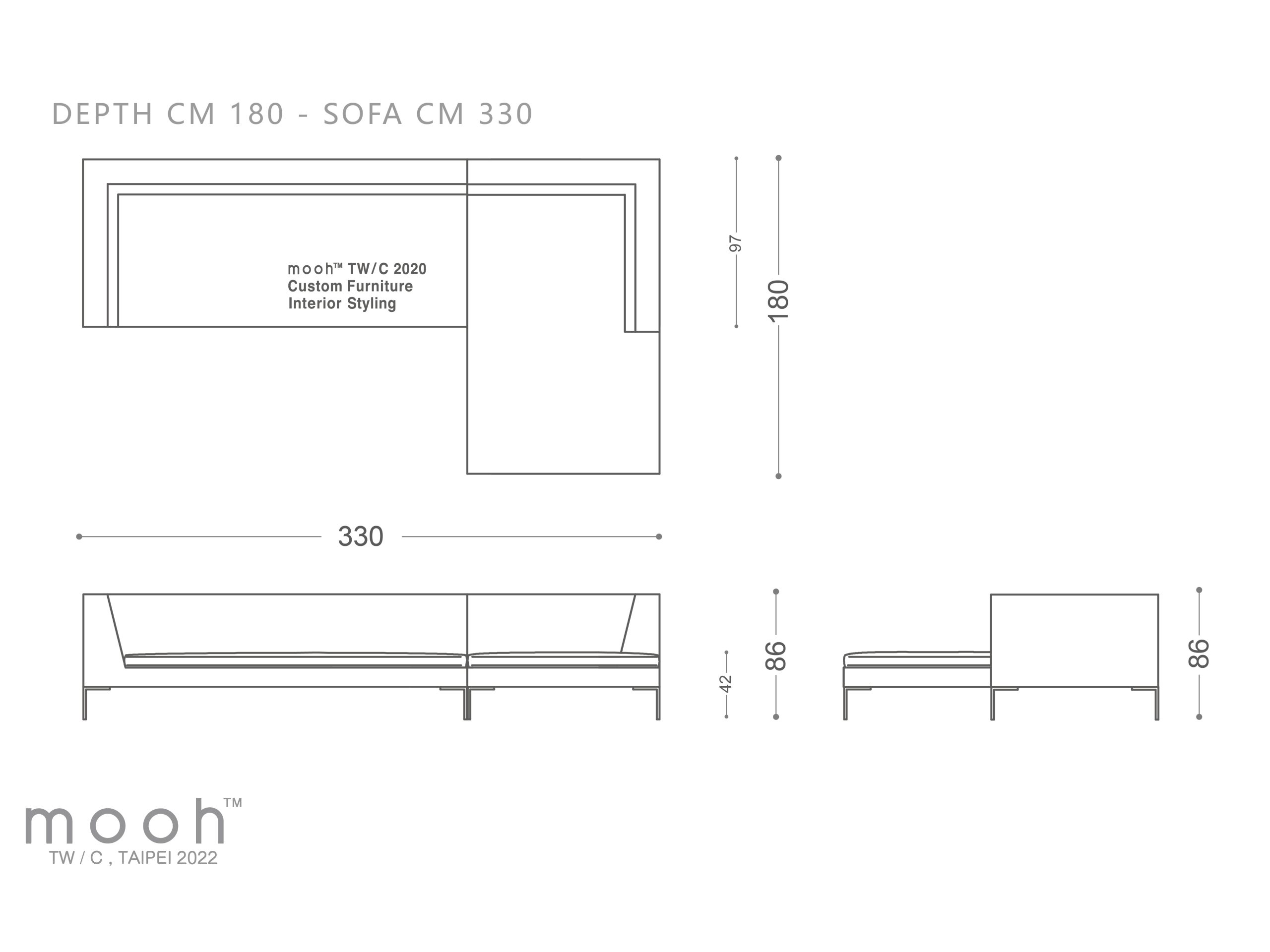 mooh Living 維爾｜L型沙發-詳細規格