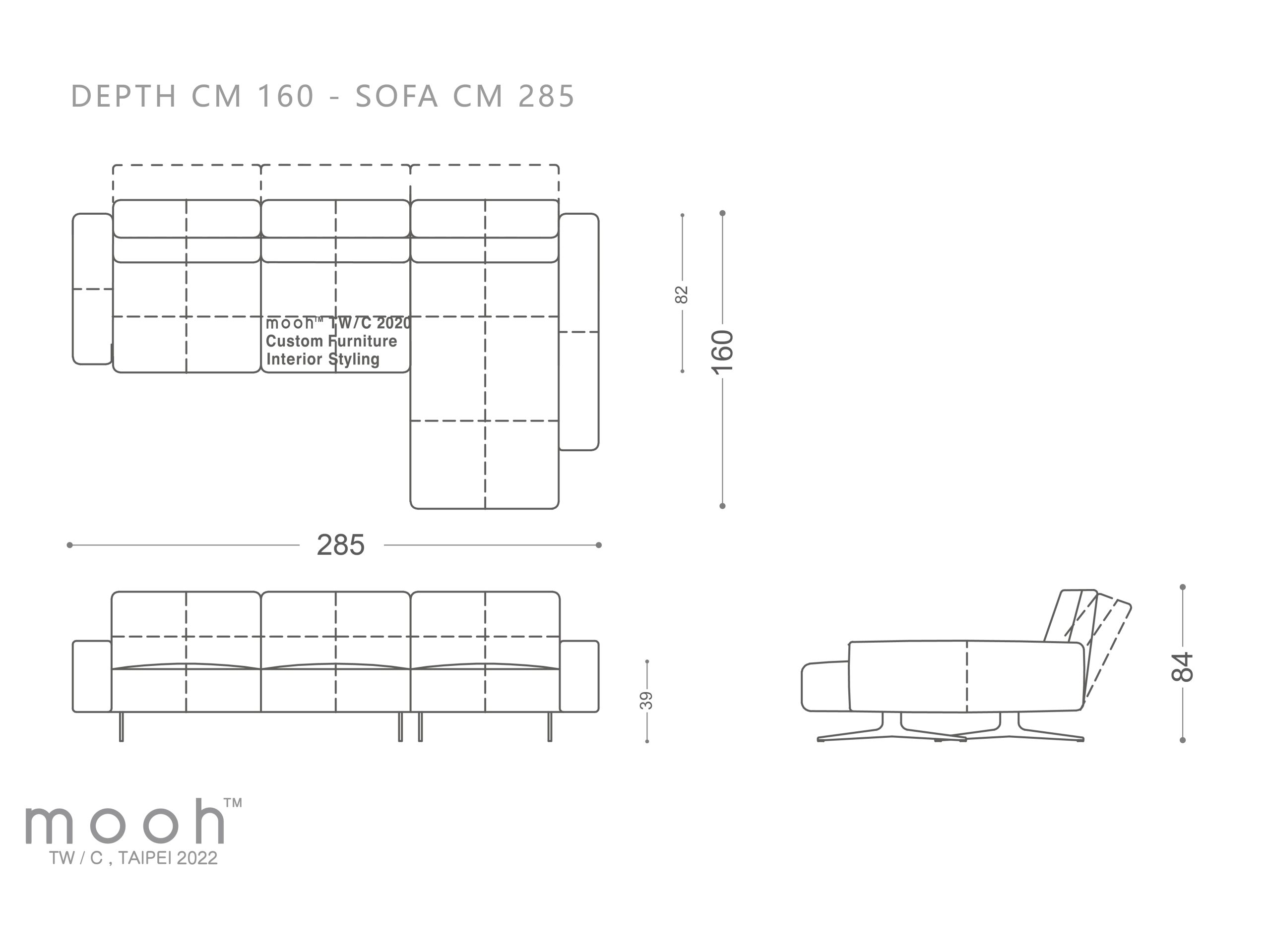 mooh Living 維特勞｜L型沙發-詳細規格