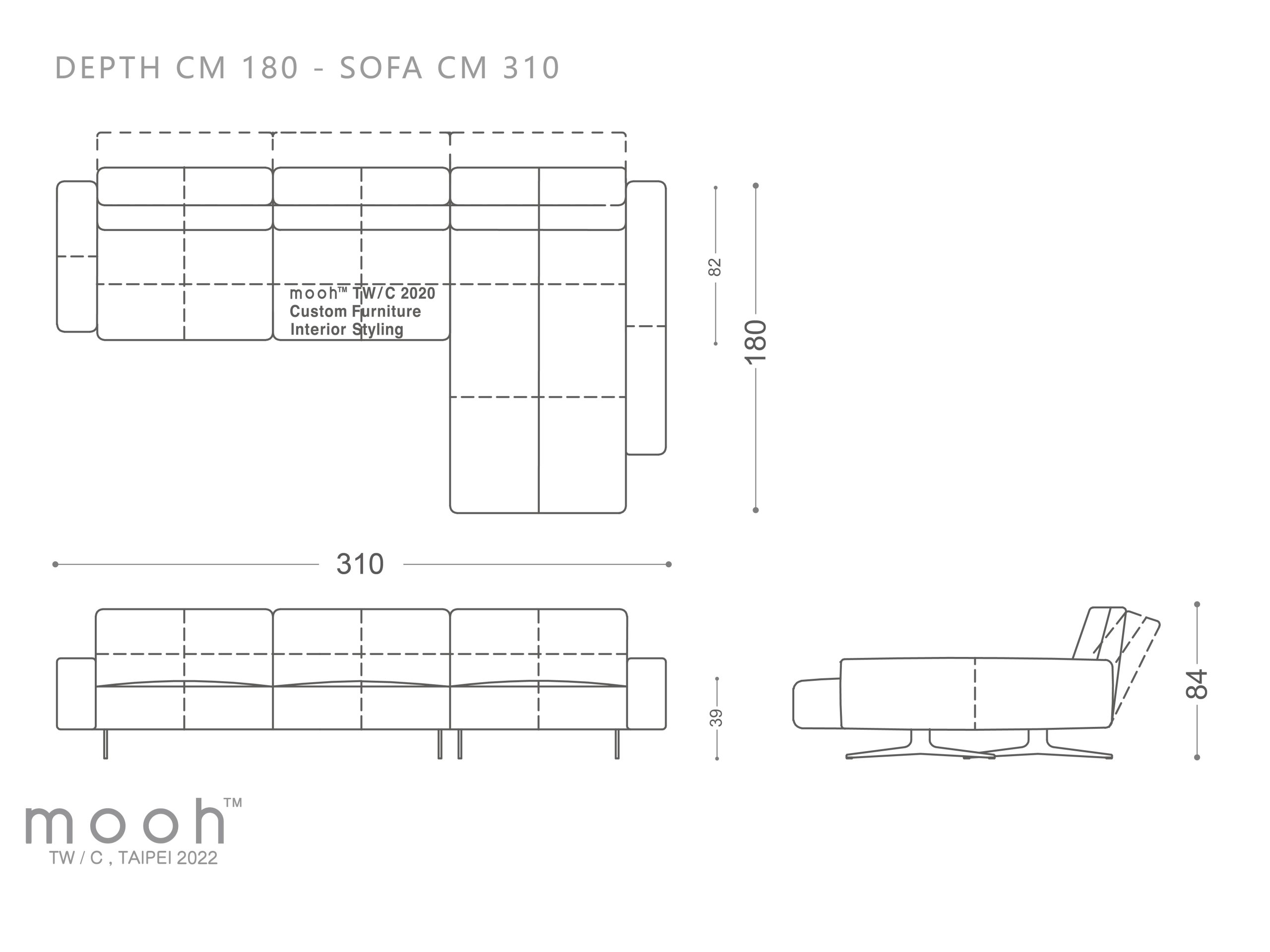 mooh Living 維特勞｜L型沙發-詳細規格