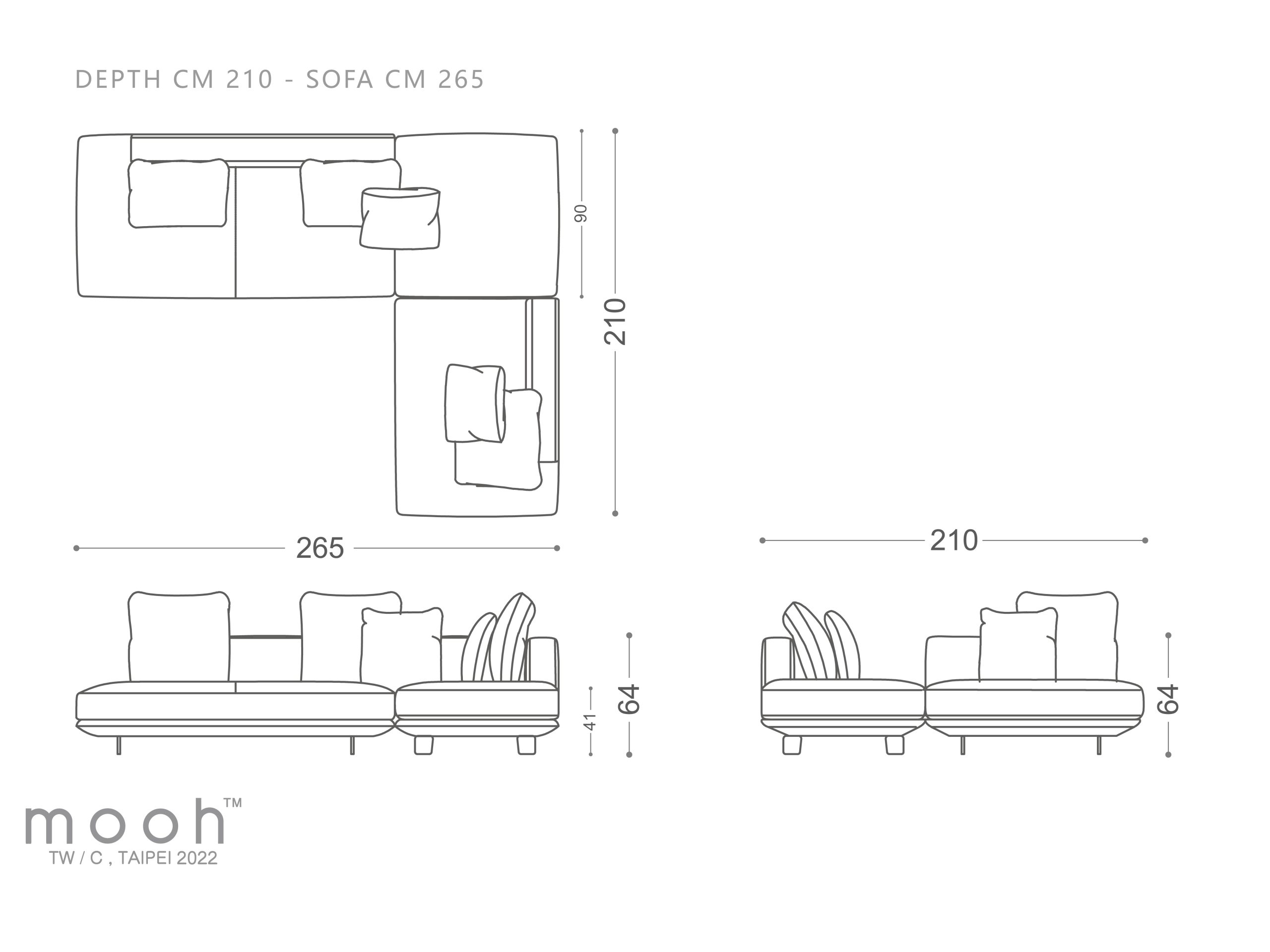 mooh Living 維琪｜L型沙發-詳細規格