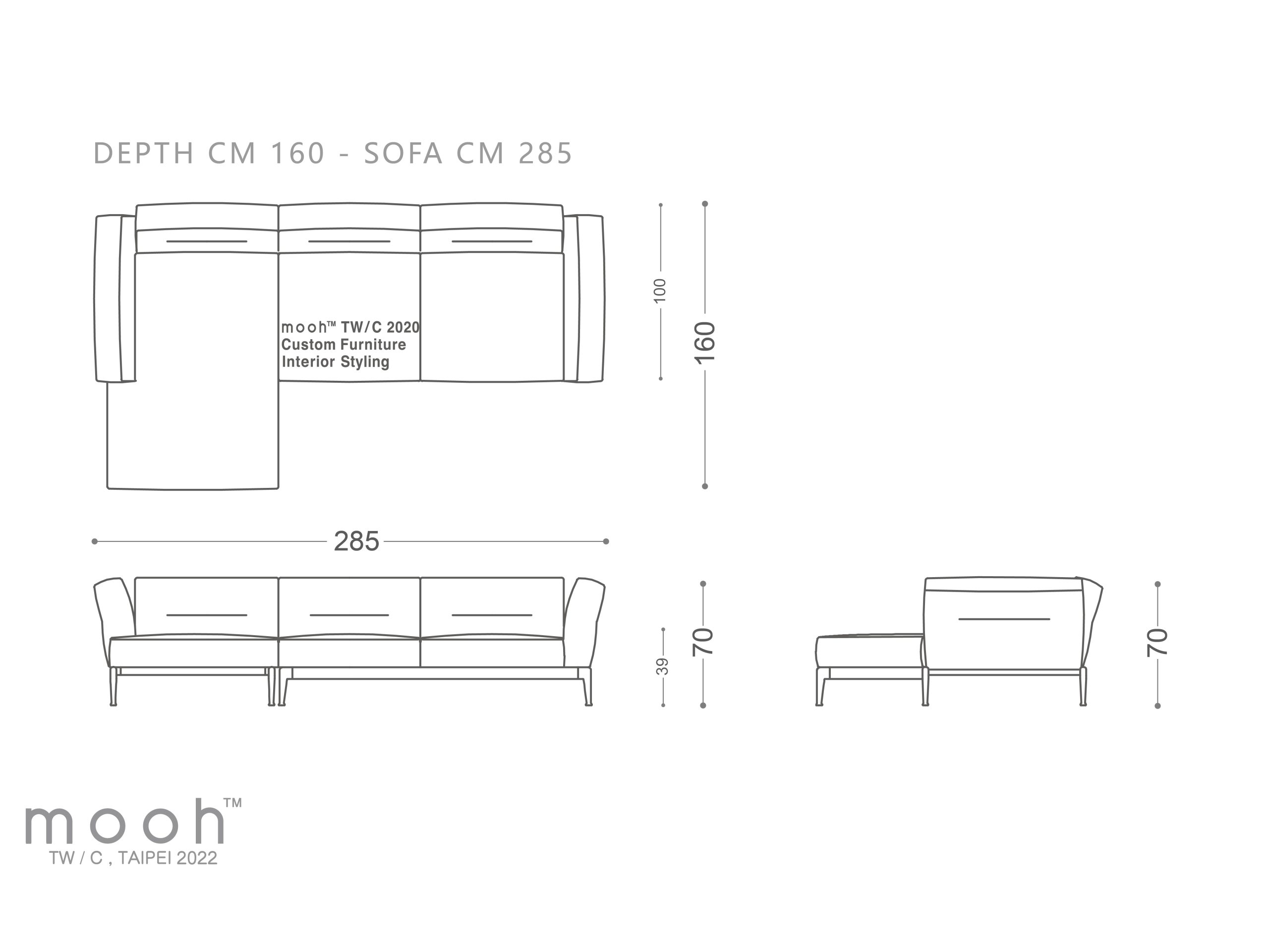 mooh Living 雷諾｜L型沙發-詳細規格