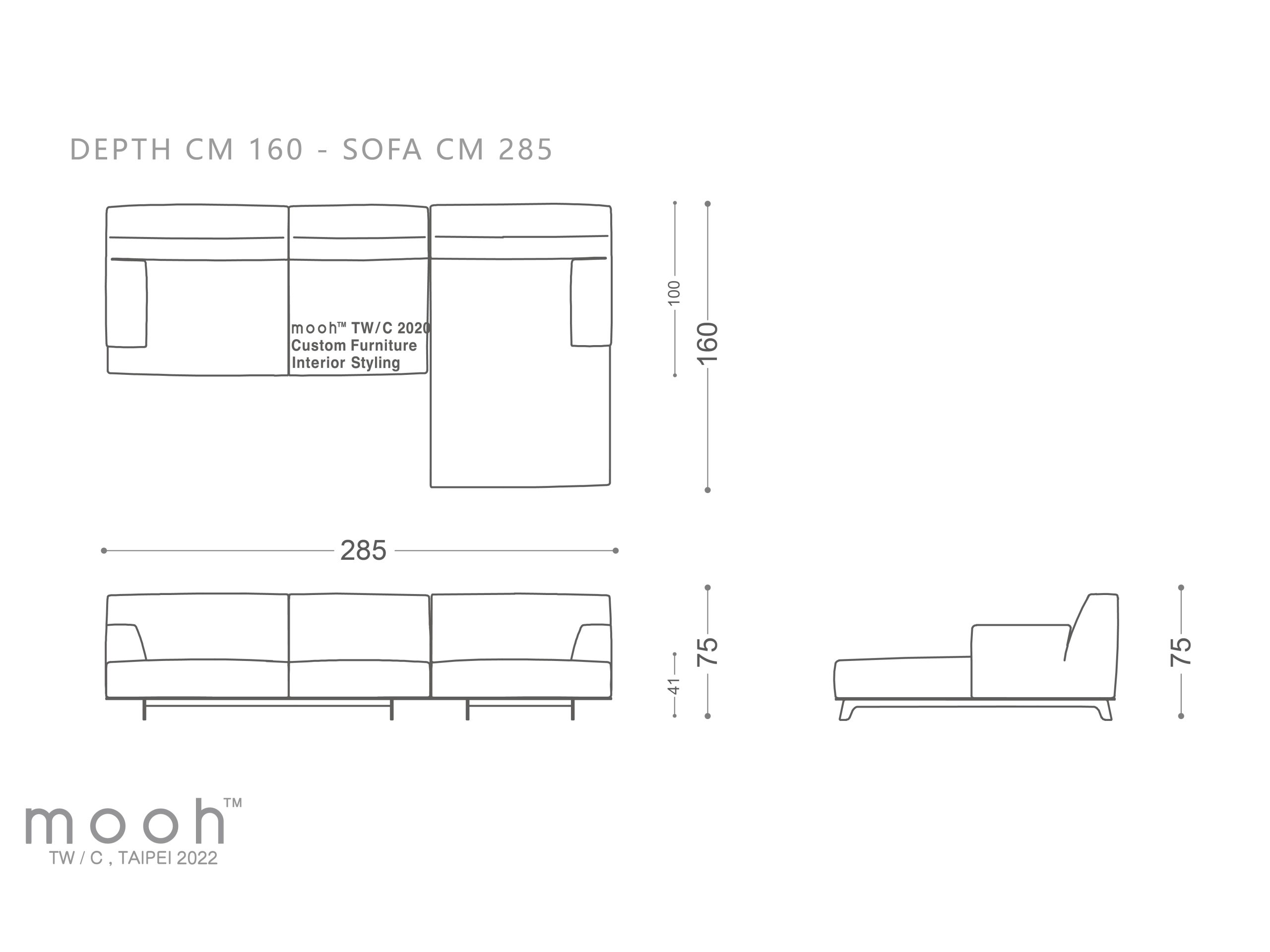 mooh Living 霍克松｜L型沙發-詳細規格