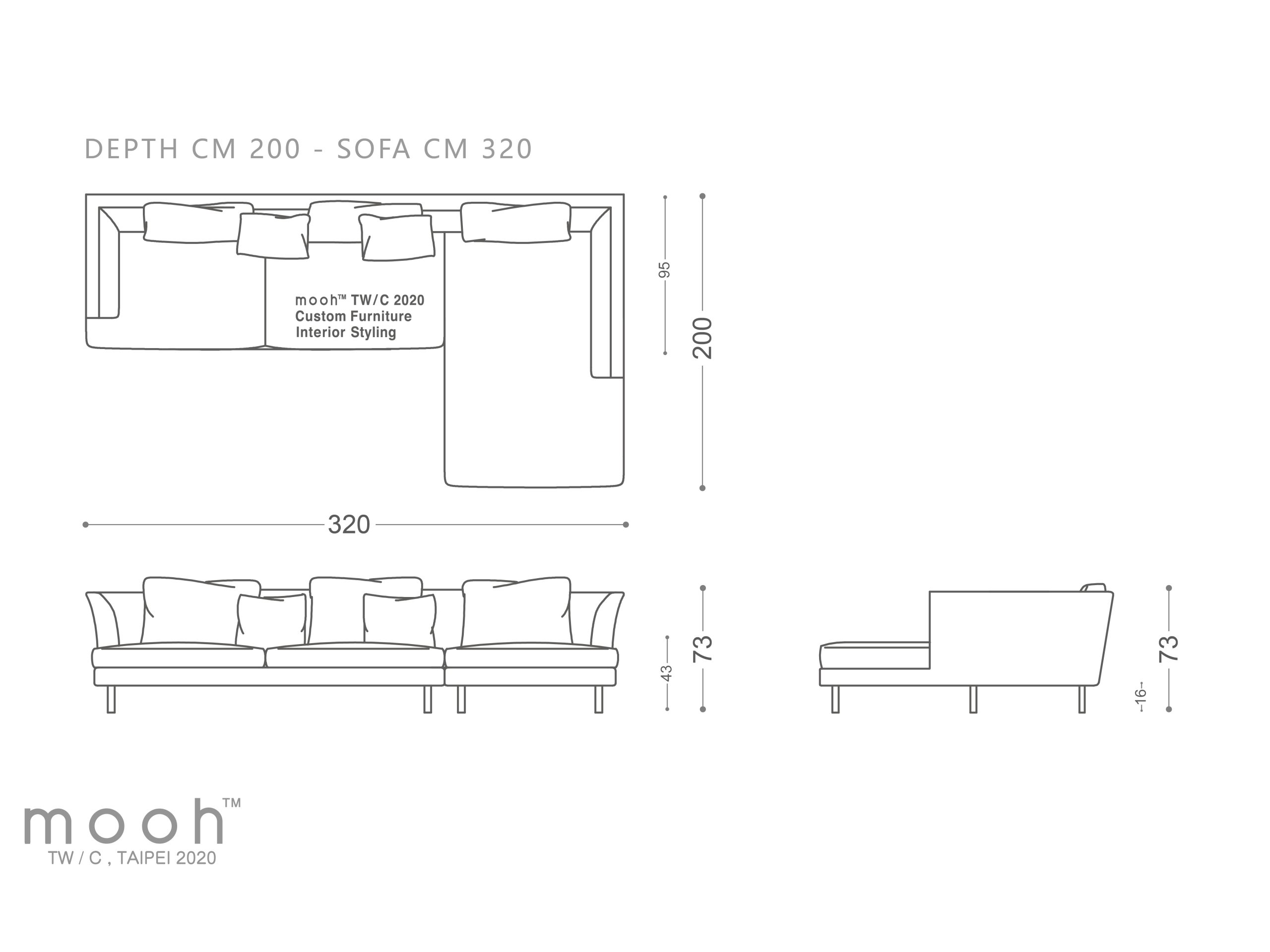mooh Living 利勒桑｜L型沙發-詳細規格