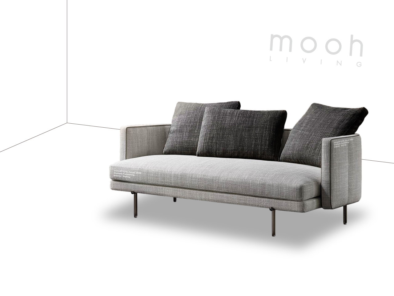 mooh Living 精選凱瑟琳｜三人沙發