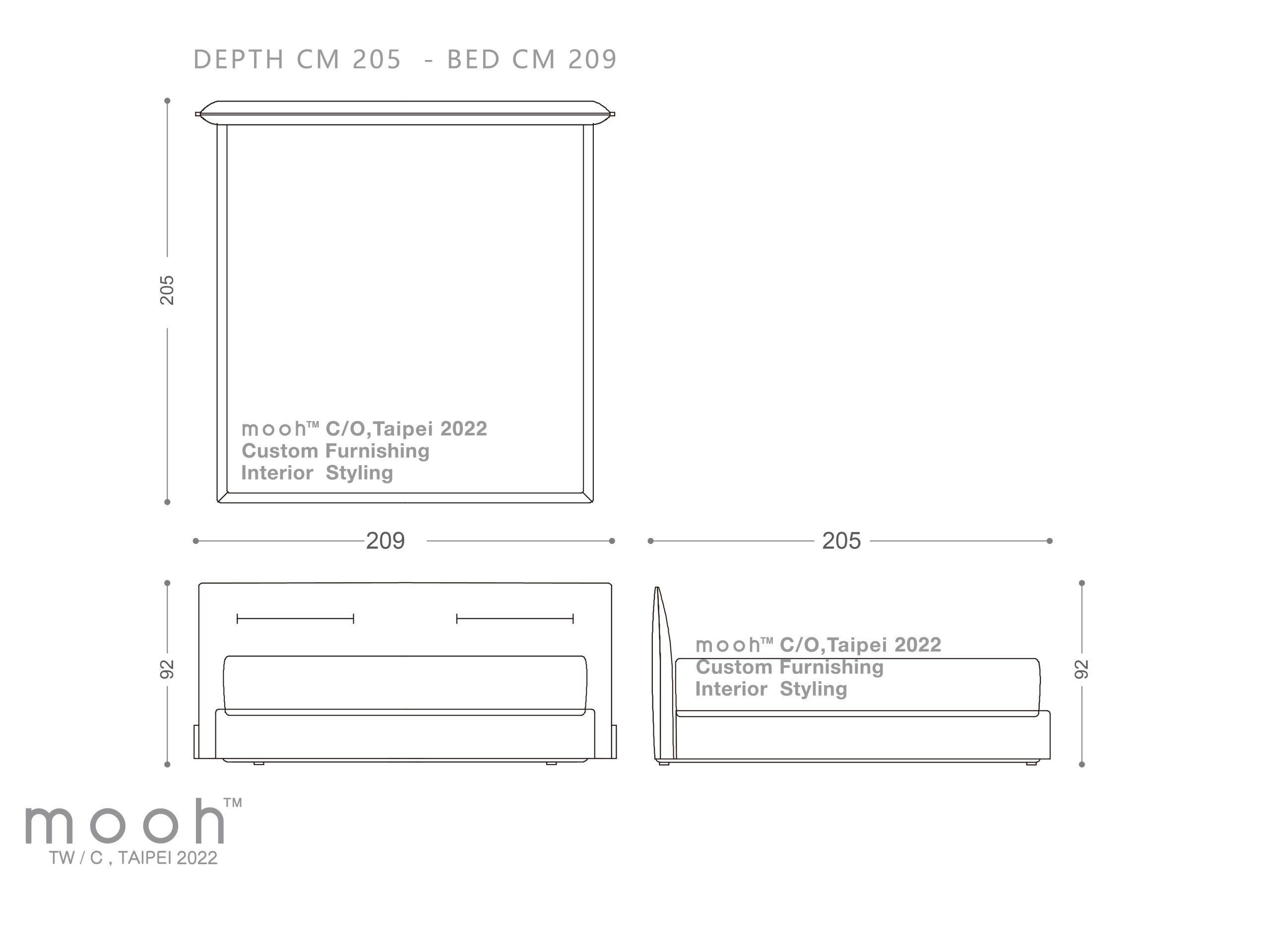 mooh Living 伊爾姆｜床-詳細規格