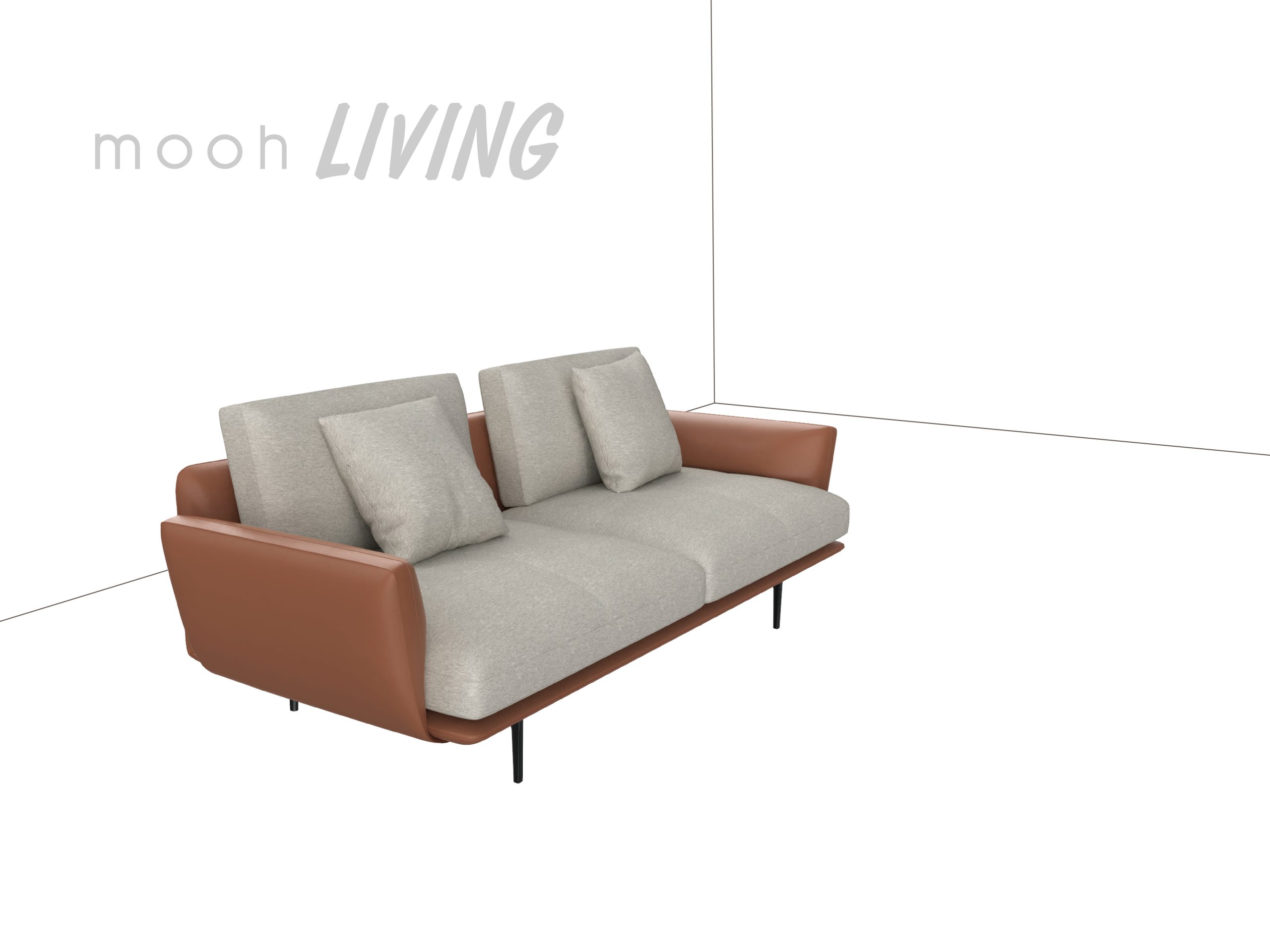 mooh Living 史丹佛｜三人沙發