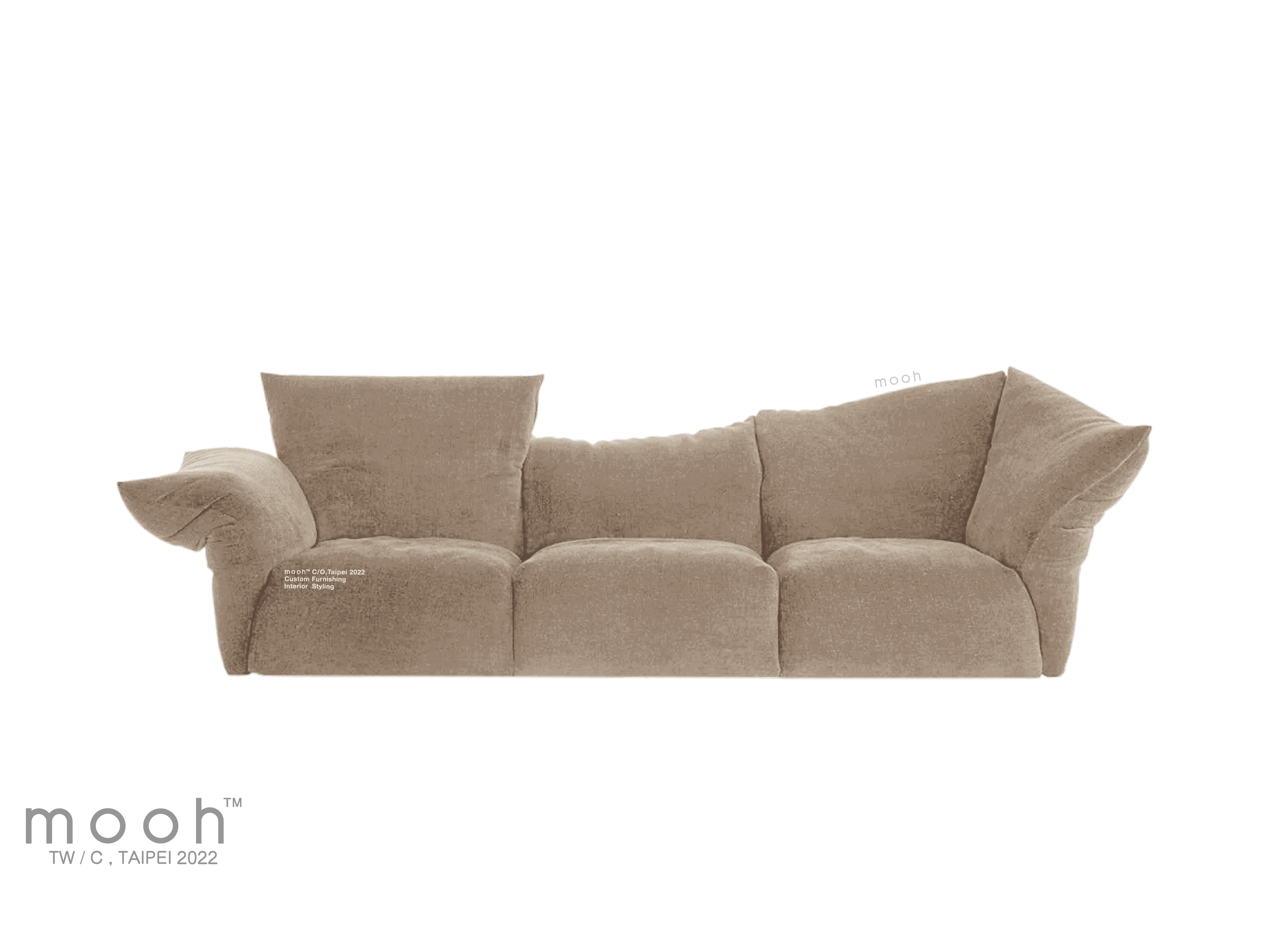mooh Living 洛林｜三人花瓣沙發