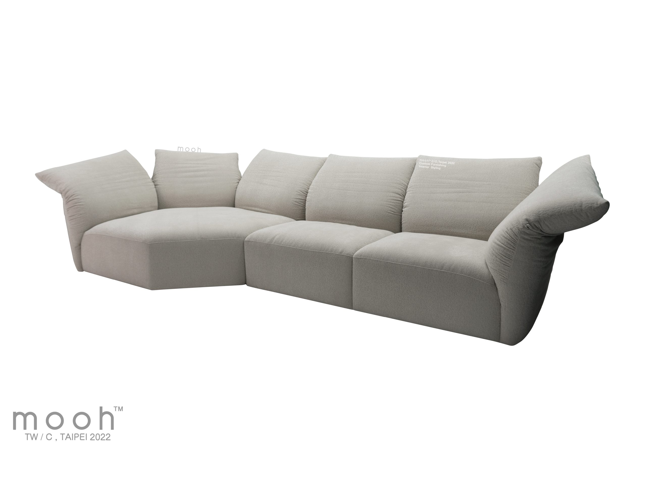 mooh Living 洛林｜ L型花瓣沙發- 334