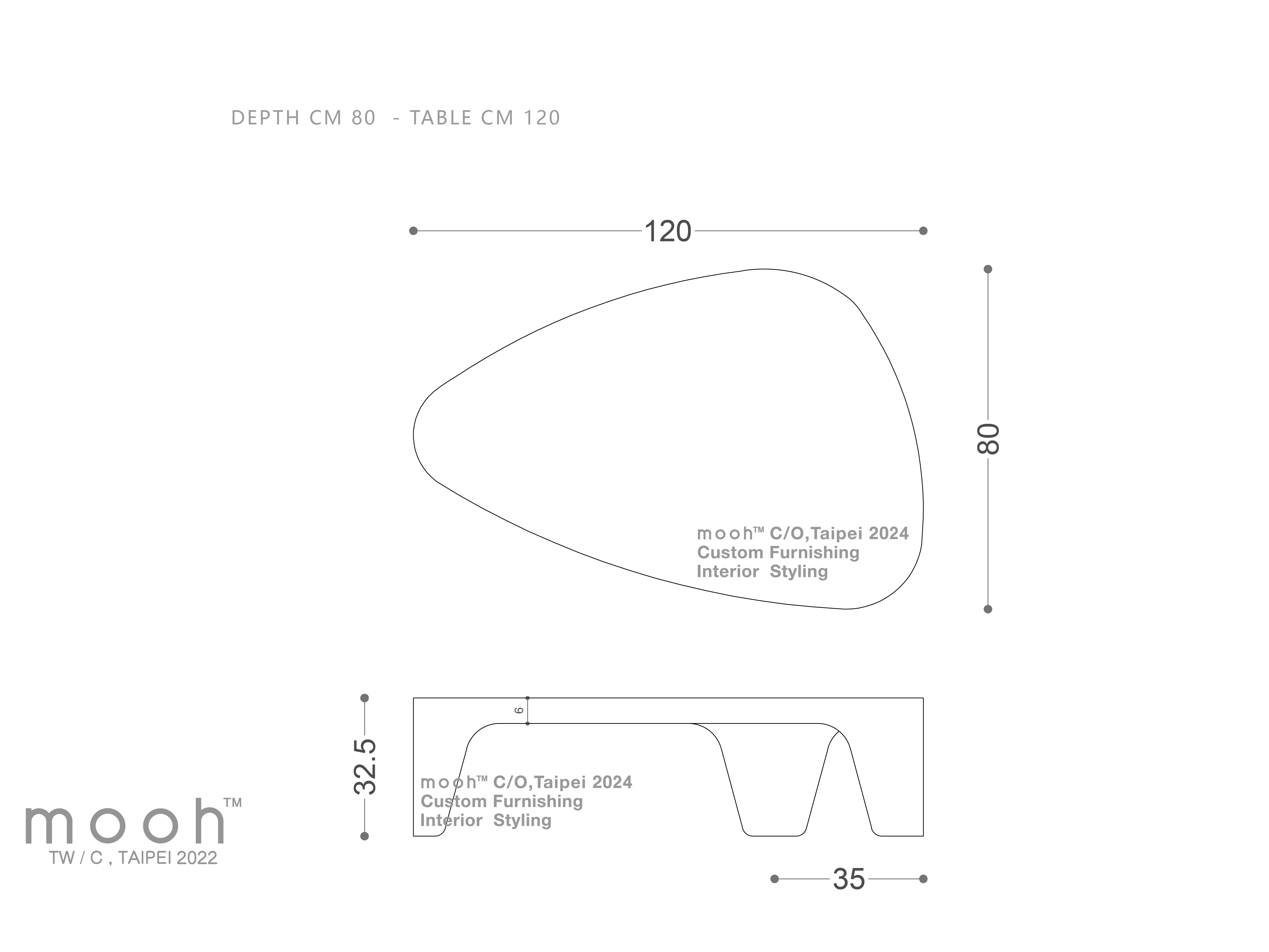 mooh Living 凱恩斯｜茶几-詳細規格