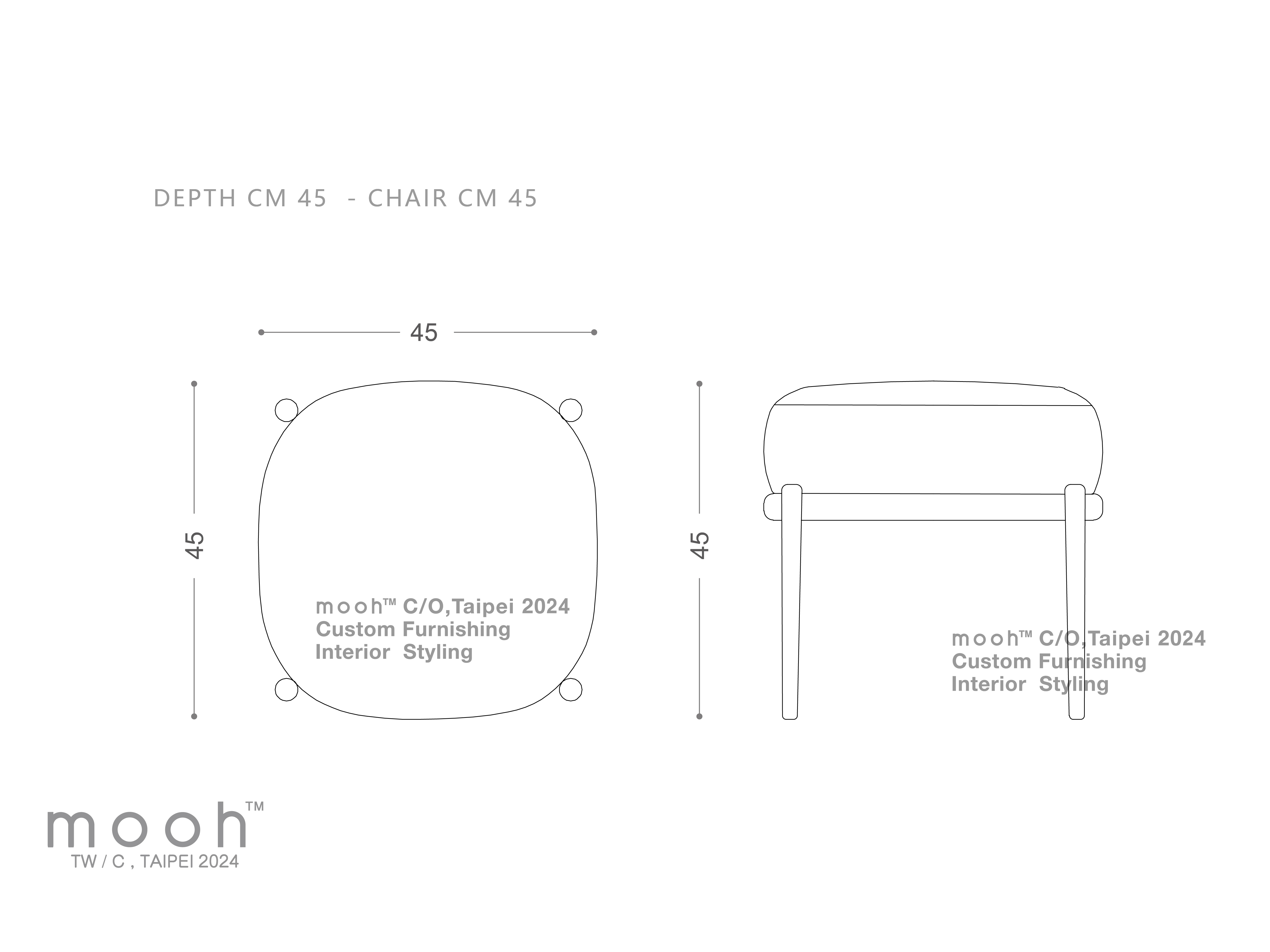 mooh Living 奧斯曼｜椅凳-詳細規格