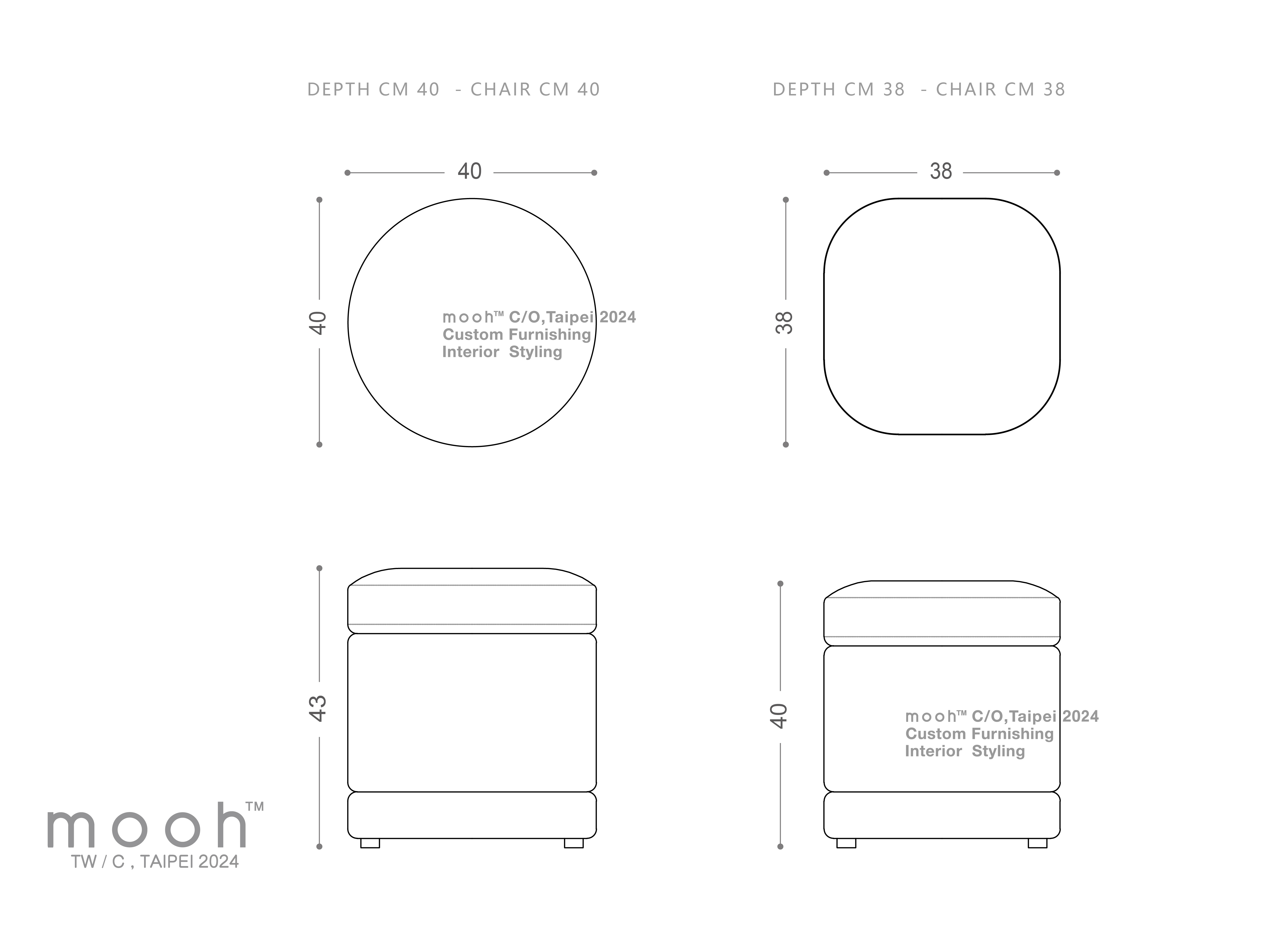 mooh Living 伯尼｜椅凳-詳細規格