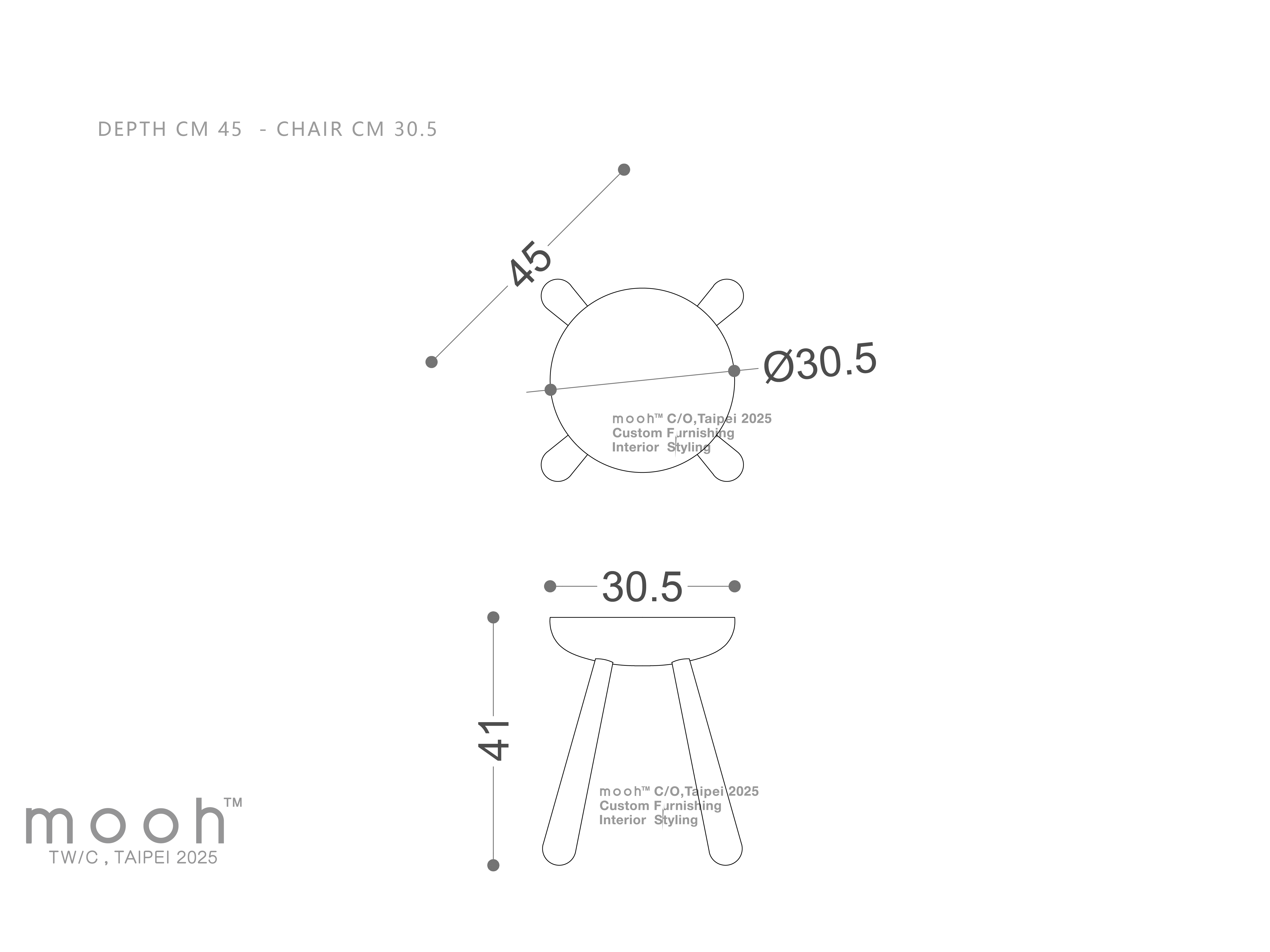 mooh Living 拉菲｜椅凳-詳細規格