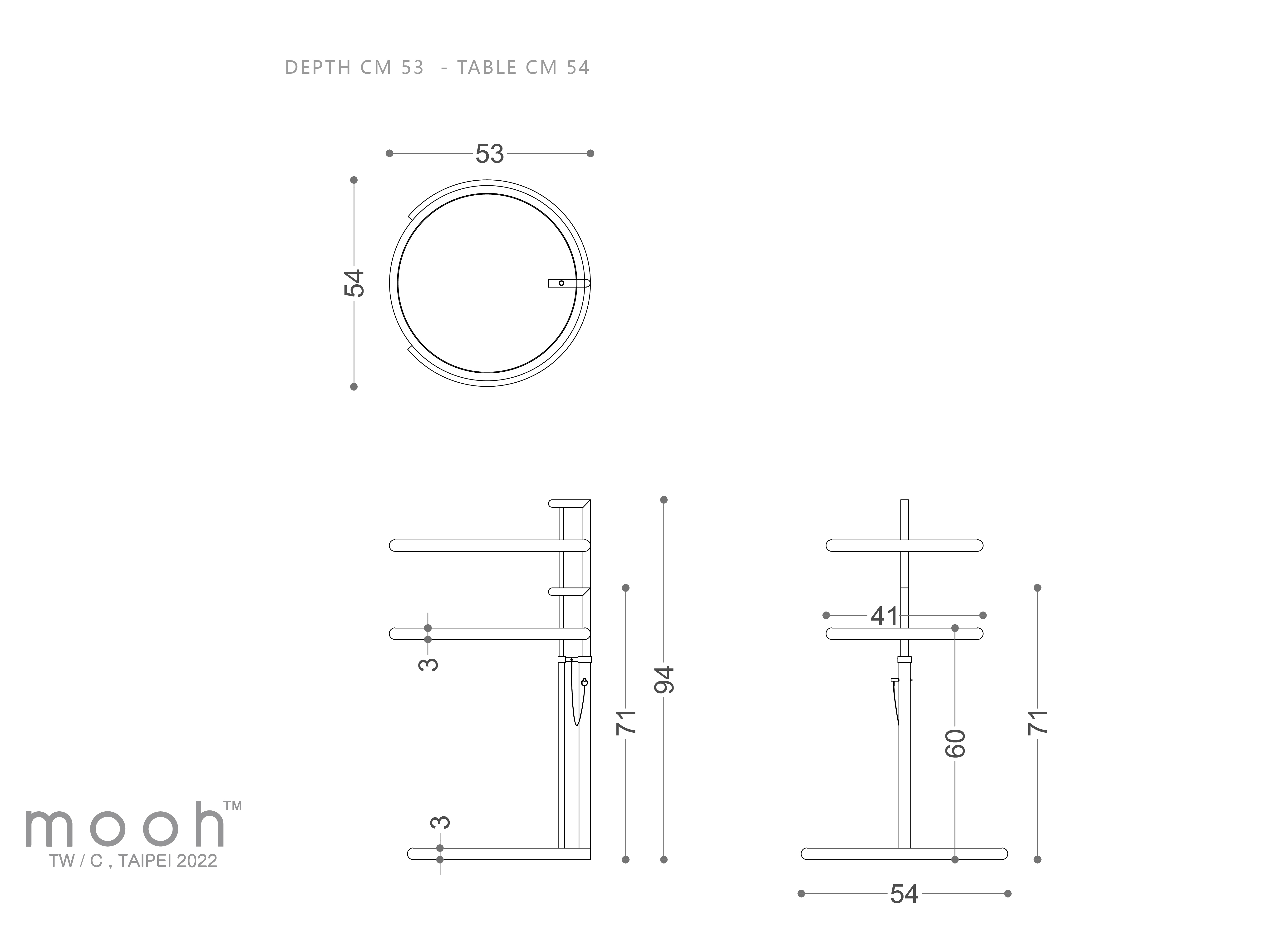 mooh Living 旭升｜邊几-詳細規格